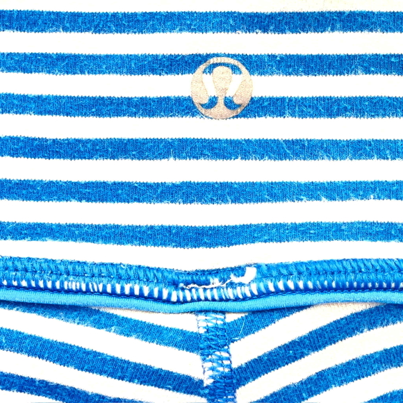 Lululemon Girl Wunder Under Crops Blue Leggings Size 4 small - Picture 3 of 6